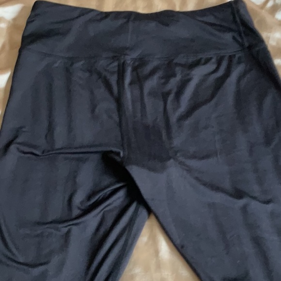 Bebe Sport new Black Leggings, Pink graphic Logo on Left leg, Size L,super cute! - Picture 5 of 6